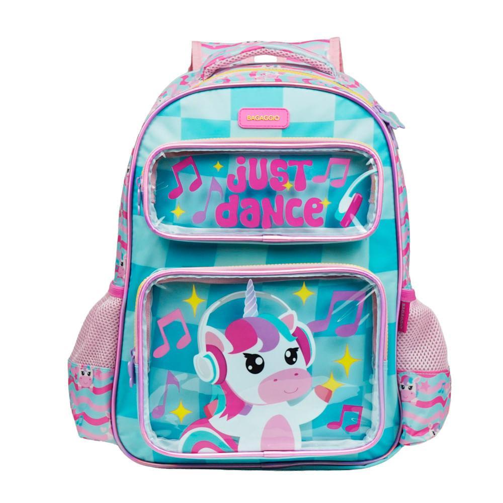 Foto do produto apresentado no guia: Mochila Unicórnio Just Dance: bolsos e medidas para a rotina escolar